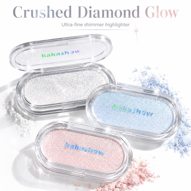 Rare Beauty Makeup Highlighter - Korean Diamond Shimmer Highlighter Powder, 3
