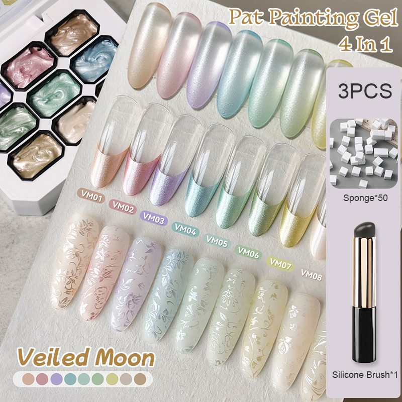 Nail Art Stamping Kit - UR SUGAR 3PCS Pearl Pat Painting