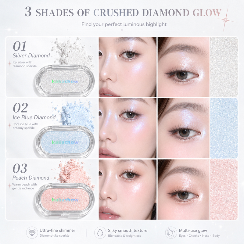 Korean Diamond Shimmer Highlig - Rare Beauty Makeup Highlighter 评论和价格