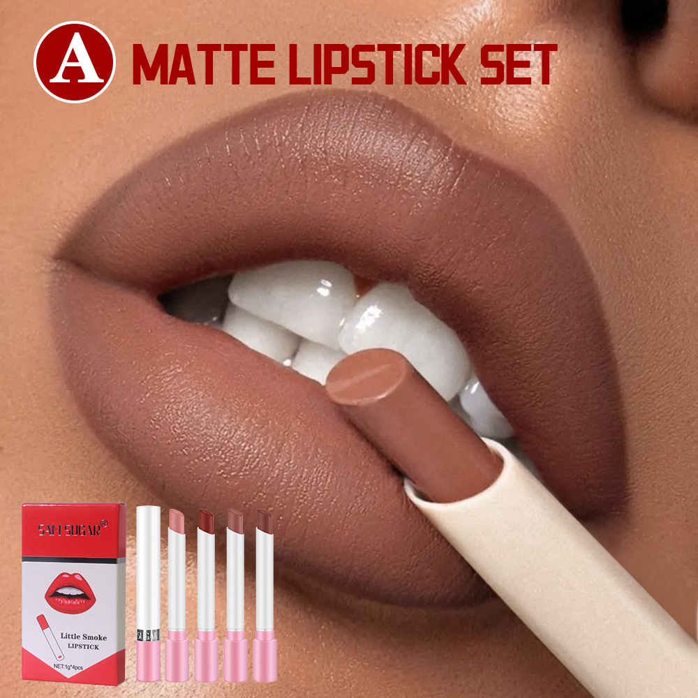 Cigarette Lipstick Set 4 Pcs P - Beauty Makeup Gift Sets 评论和价格