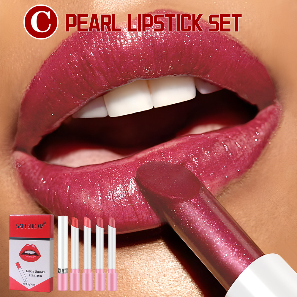 Cigarette Lipstick Set 4 Pcs P - Beauty Makeup Gift Sets 评论和价格