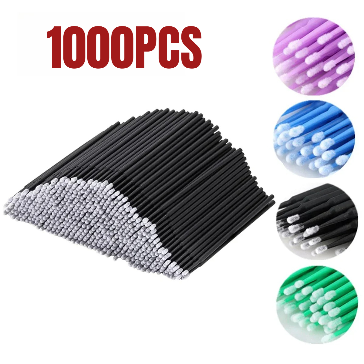 1000/500PCS Eyelash Cleaning B - Beauty Home Makeup 评论和价格