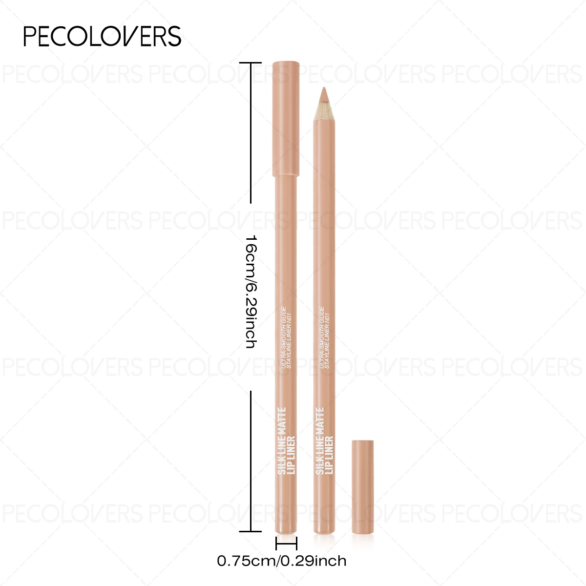 Nude Matte Lip Pencil - Long-L - Lip Liner Pencil 评论和价格