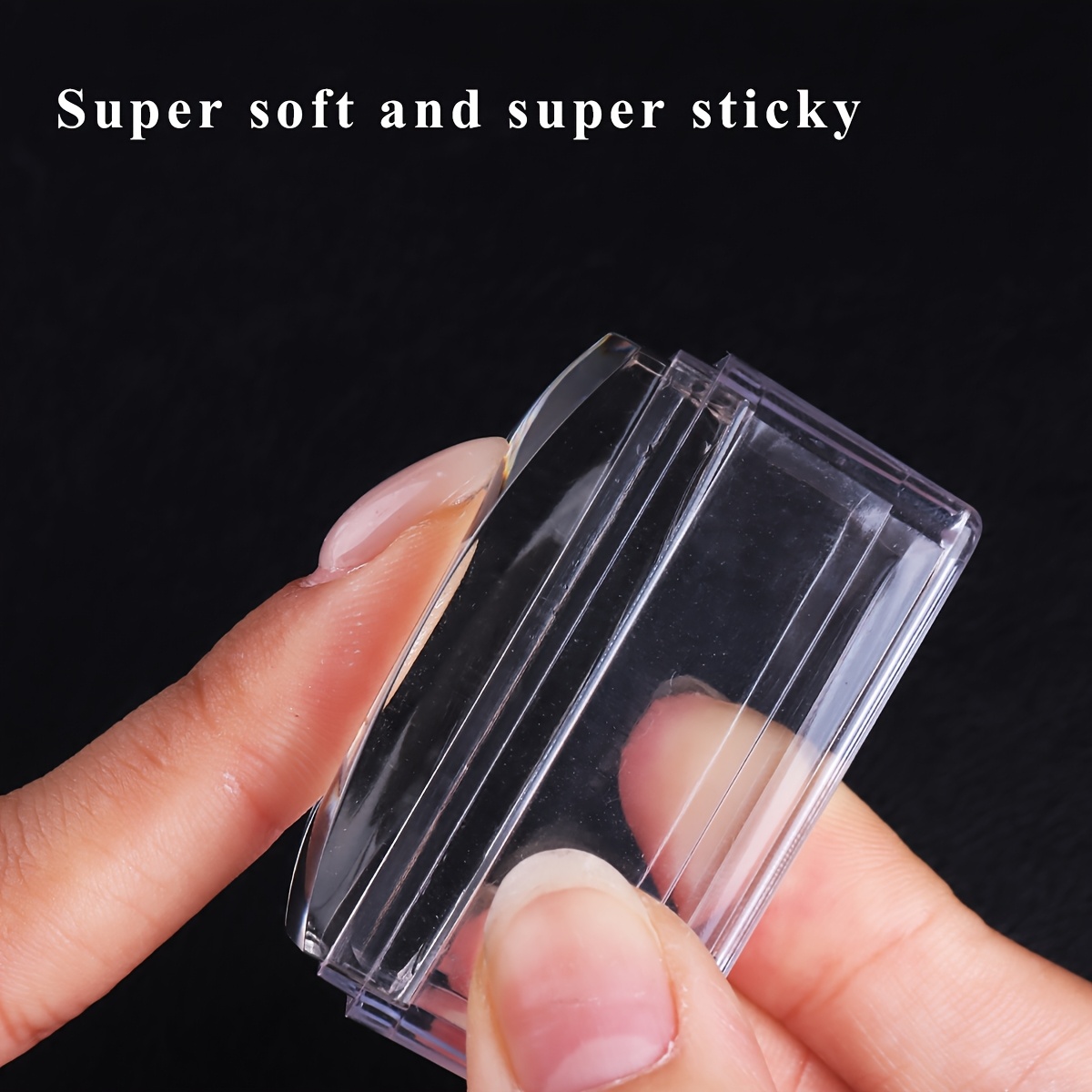 Square Clear Silicone Nail Sta - Nail Art Stamping Kit 评论和价格