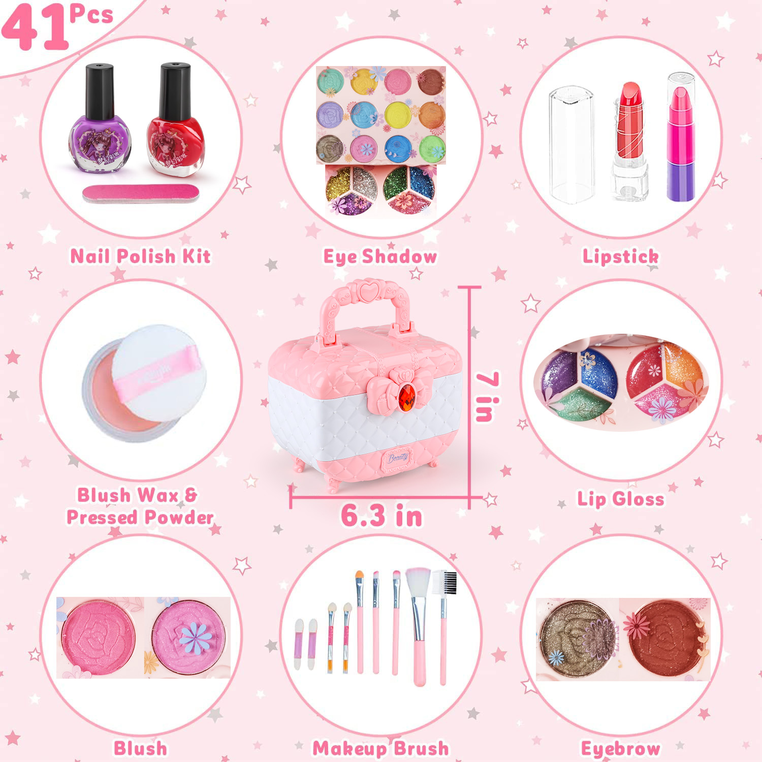 Kids Makeup Toy Kit for Girls, - Beauty Makeup Girl 评论和价格