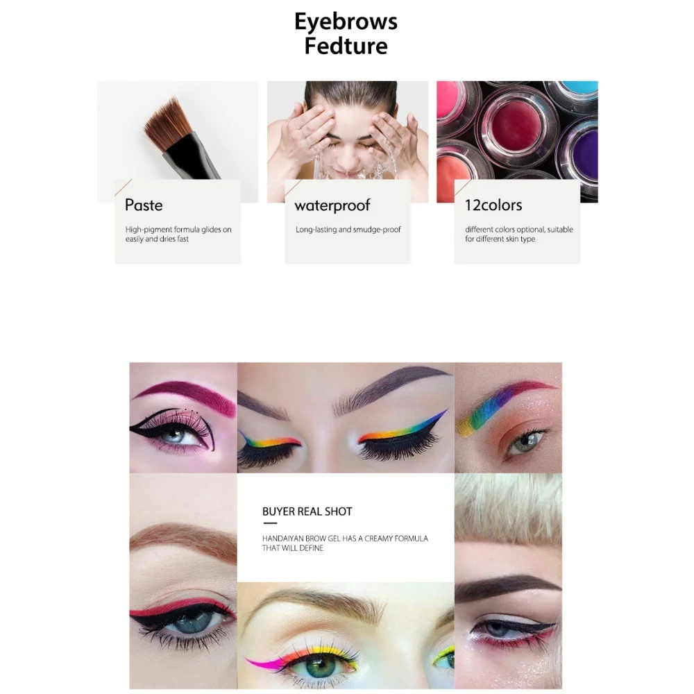 HANDAIYAN Colorful Eyebrow Cre - Bb Cream Tinted 评论和价格