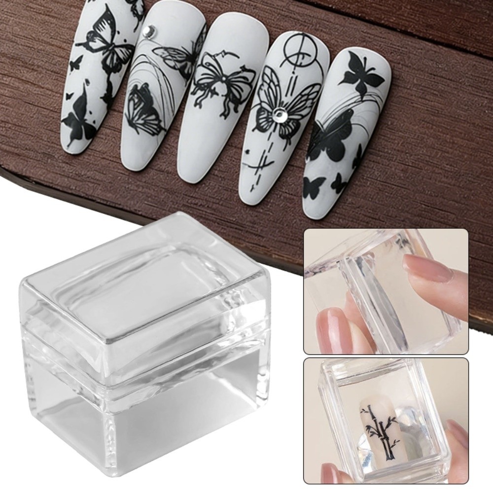 New Transparent Nail Art Stamp - Nail Art Stamping Kit 评论和价格