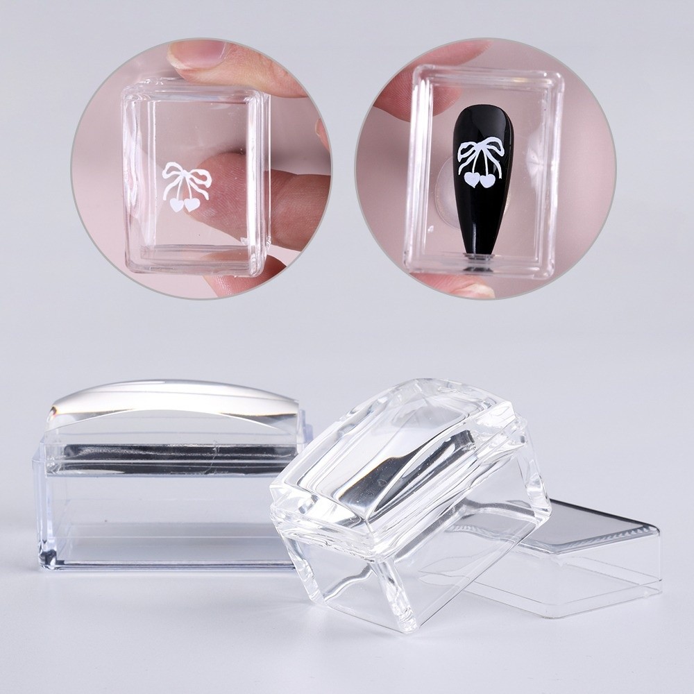 New Transparent Nail Art Stamp - Nail Art Stamping Kit 评论和价格