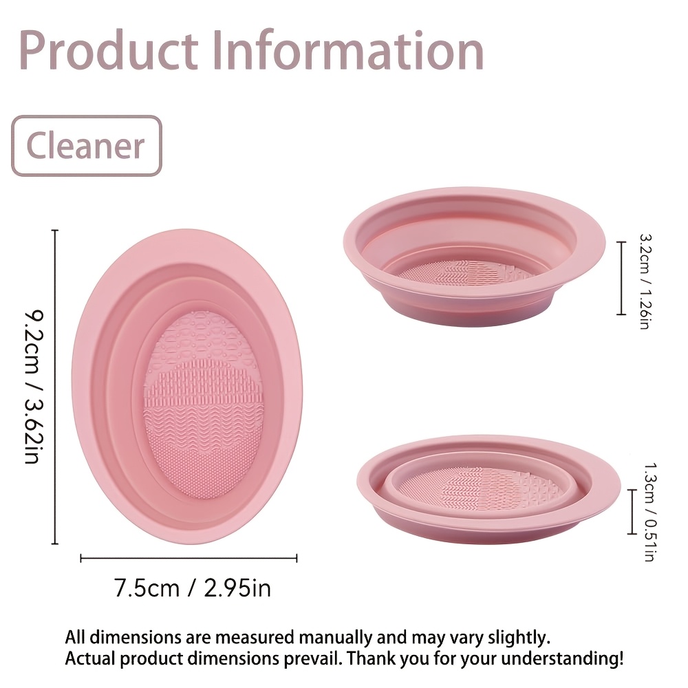 Foldable Silicone Makeup Brush - Cosmetic Sponge 评论和价格