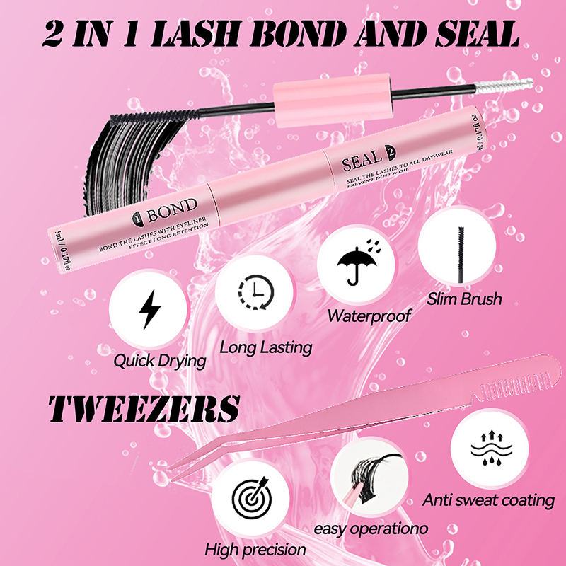 Double Ended Eyelash Bond And  - Waterproof Mascara Wand 评论和价格