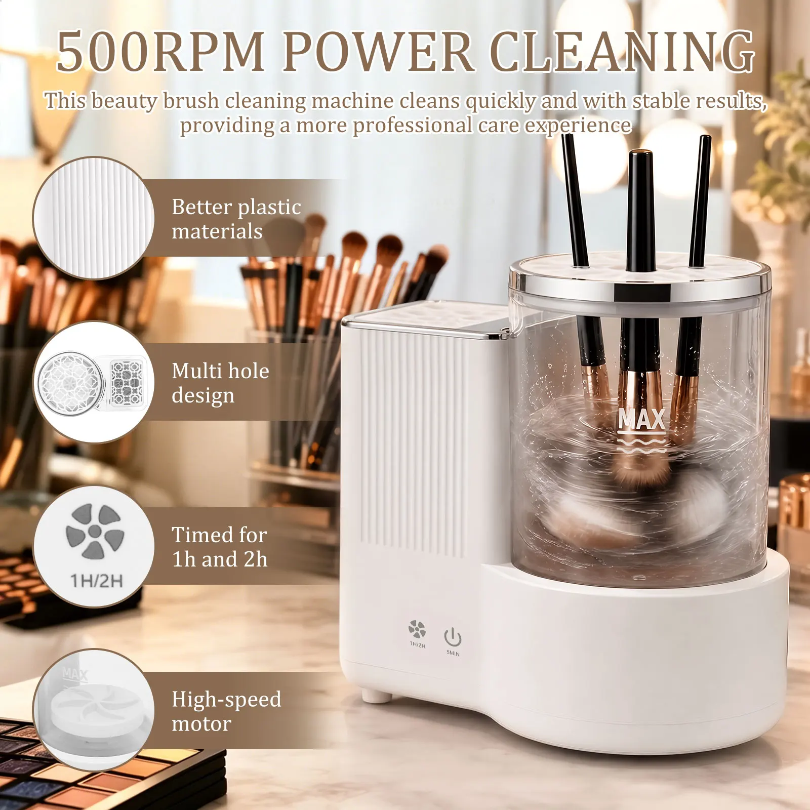 3 IN 1 Electric Makeup Brush C - Beauty Home Makeup 评论和价格