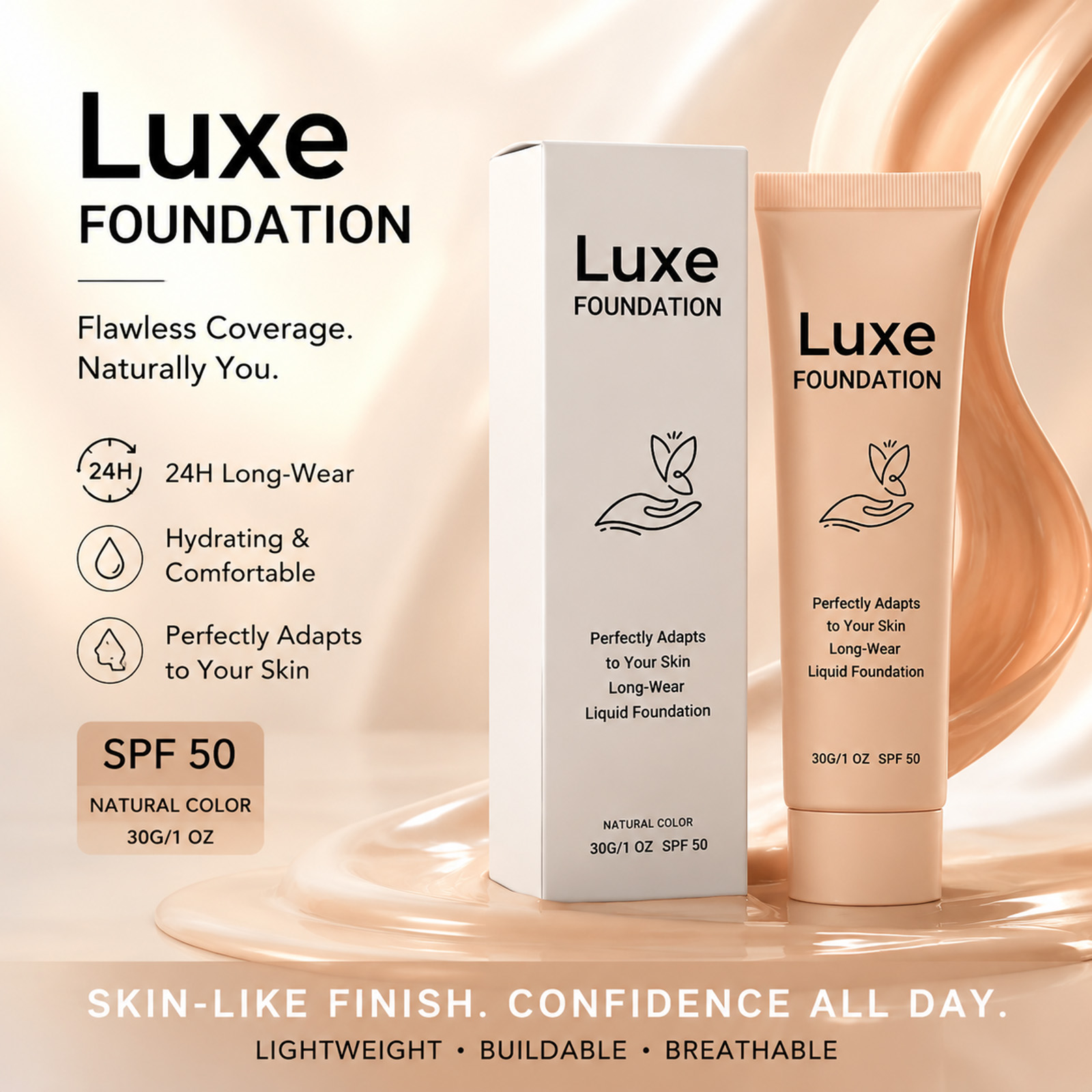 SPF 50+ Color Changing Foundat - Beauty Makeup Foundation 评论和价格