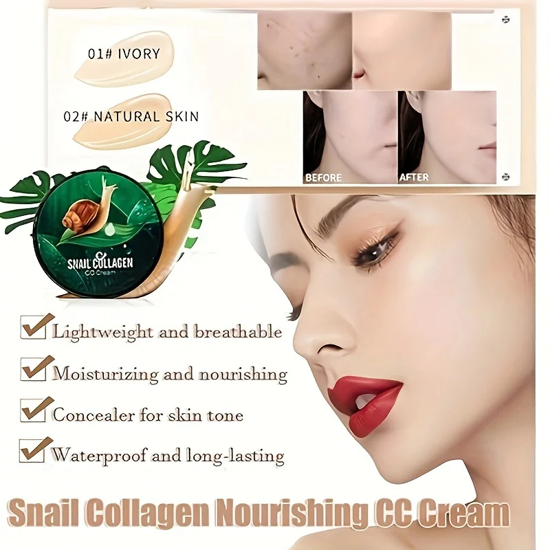 Snail Collagen CC Cream Mushro - Beauty Makeup Foundation 评论和价格