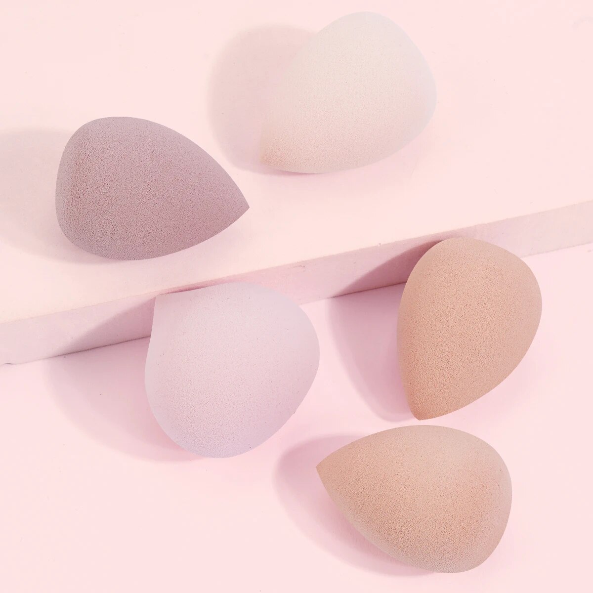 MAANGE 5PCS Makeup Sponge Blen - Beauty Makeup Desk 评论和价格