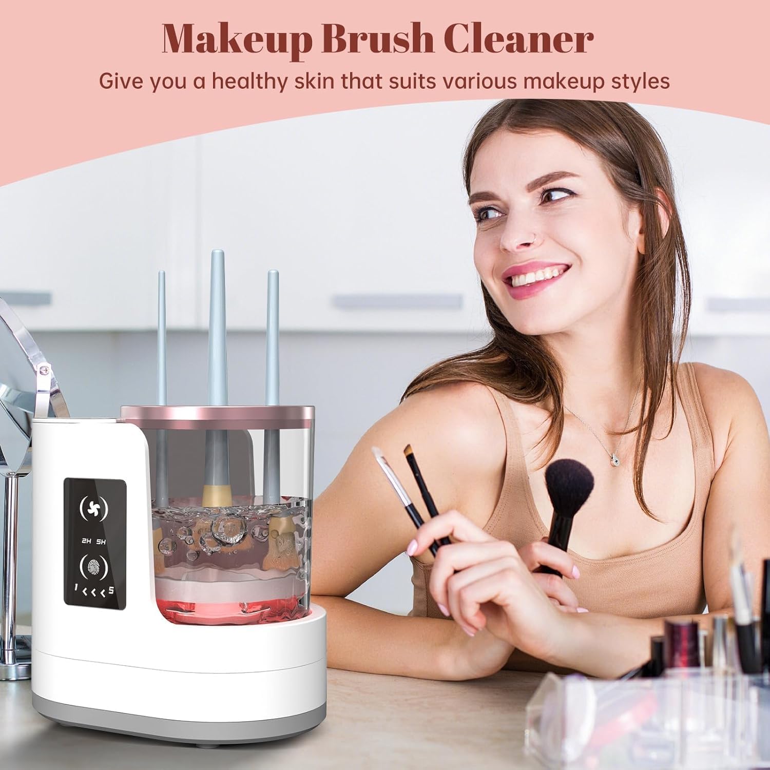 Automatic Rotating Makeup Brus - Beauty Home Makeup 评论和价格