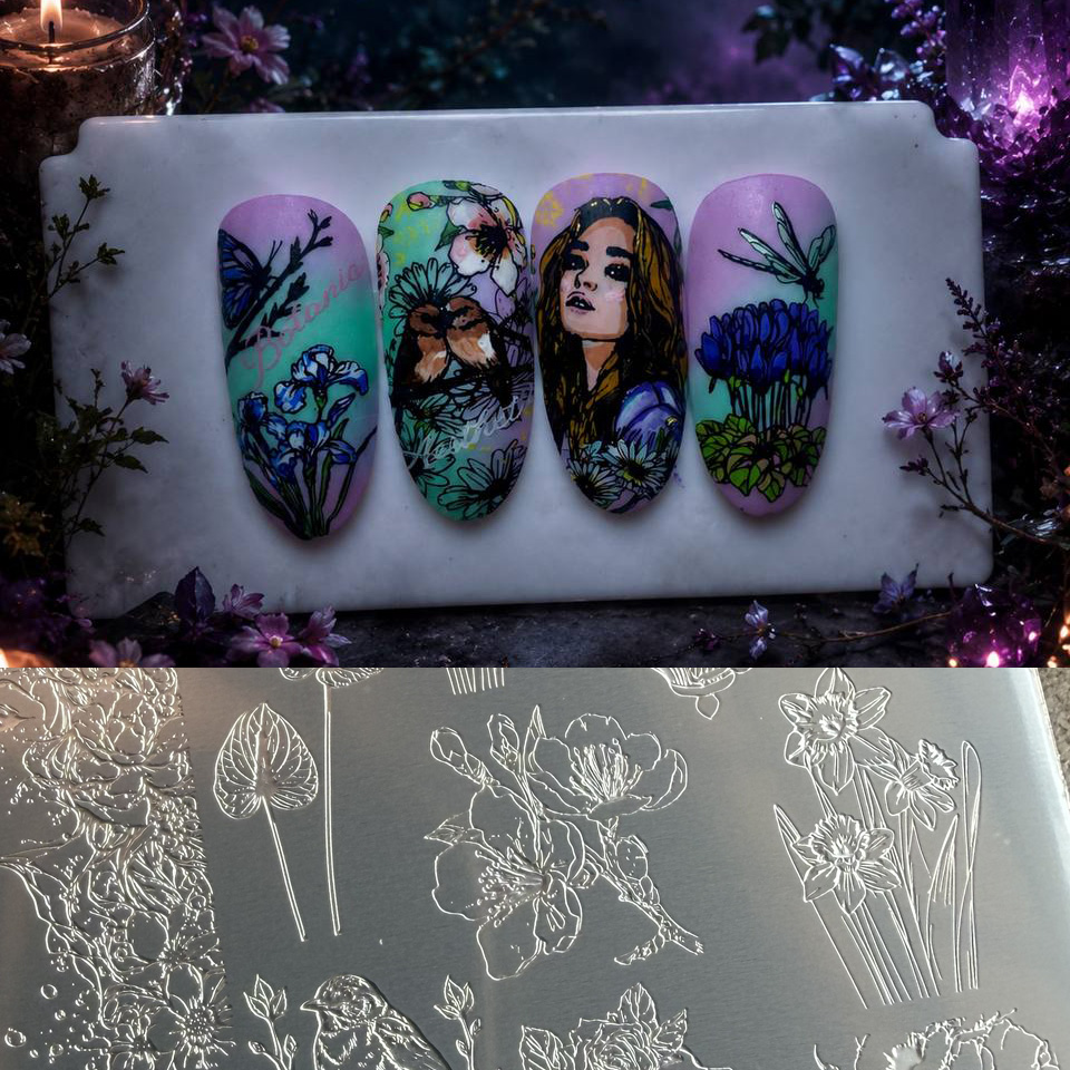 XMQ NAIL ART STAMPING PLATES B - Nail Art Stamping Kit 评论和价格