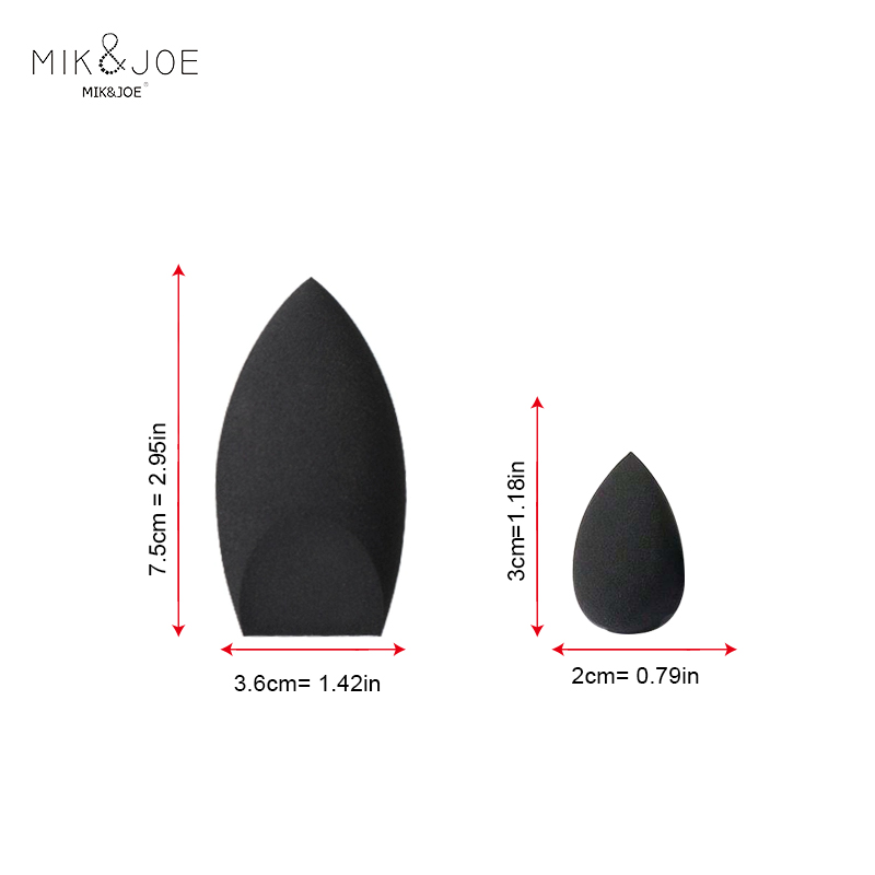 2pcs Black Beauty Sponge Egg - - Beauty Makeup Desk 评论和价格