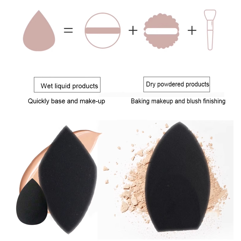 2pcs Black Beauty Sponge Egg - - Beauty Makeup Desk 评论和价格