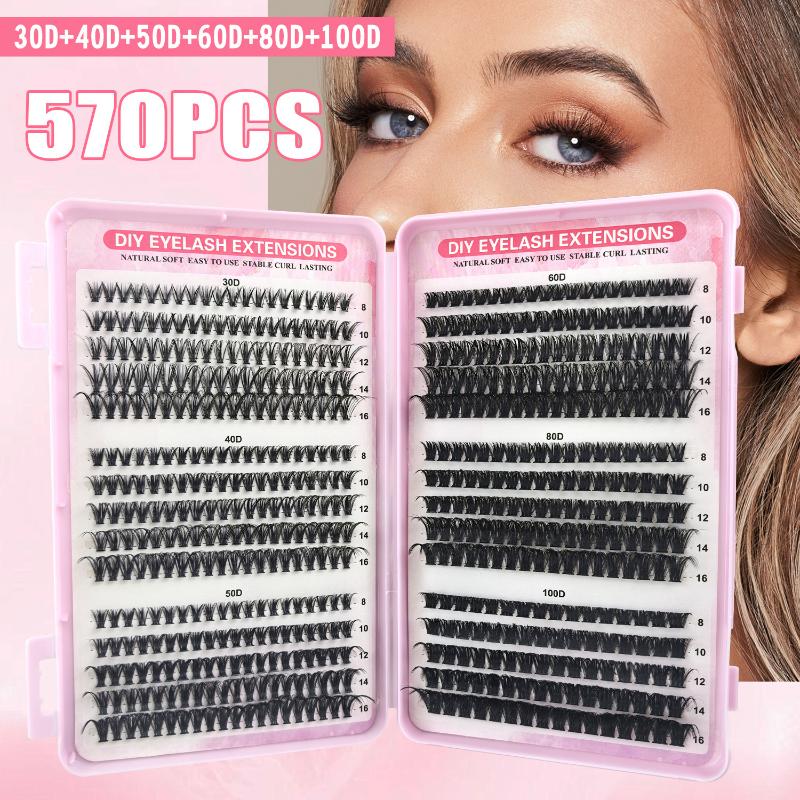 Individual Lashes 570pcs 30D 4 - Beauty Book Makeup Kit 评论和价格