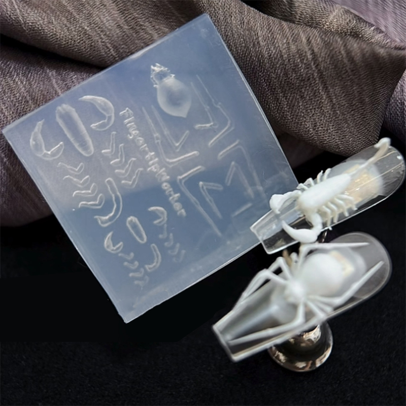 3D Spider Scorpion Silicone Na - Nail Art Stamping Kit 评论和价格