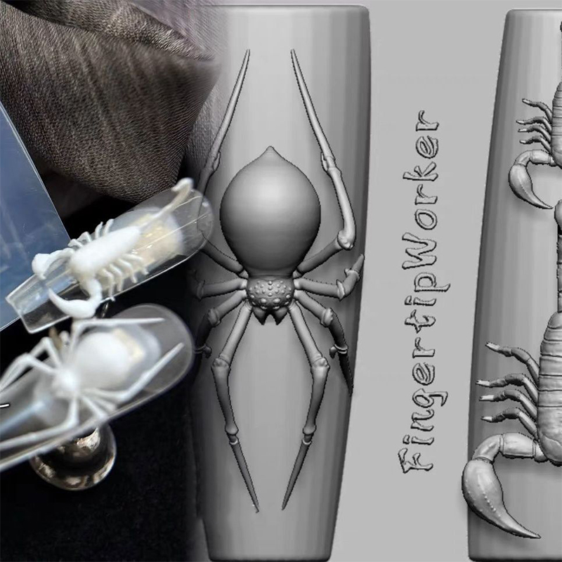 3D Spider Scorpion Silicone Na - Nail Art Stamping Kit 评论和价格