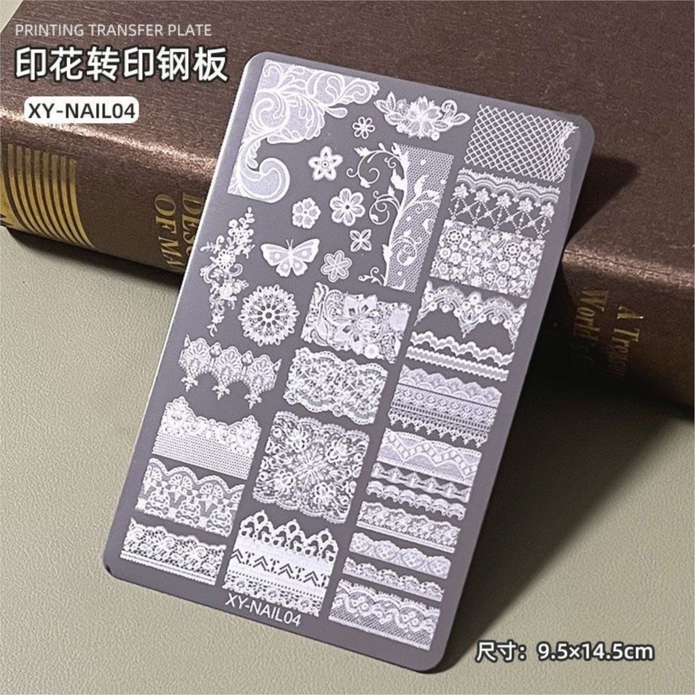 9*15cm 3D Lace Butterfly Nail  - Nail Art Stamping Kit 评论和价格