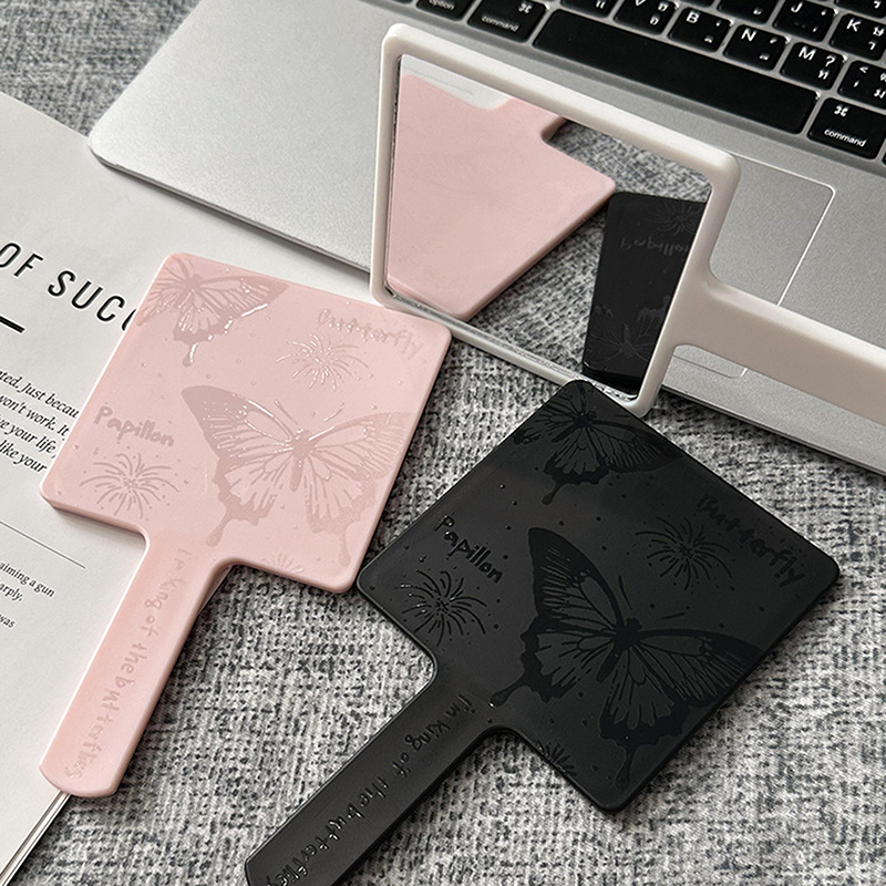 Vintage Butterfly Square Mirro - Beauty Makeup For Girl 评论和价格